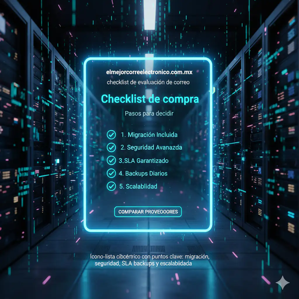 checklist de evaluación de correo
