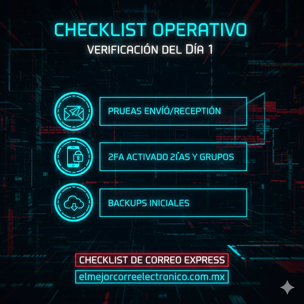 checklist de correo express