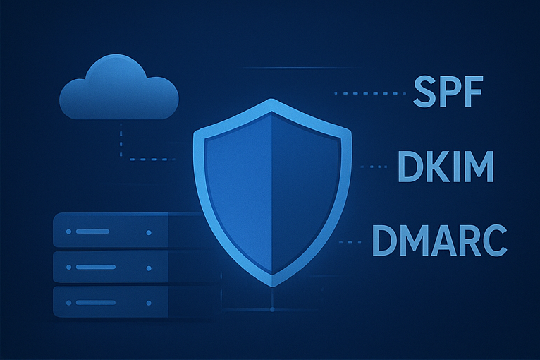 Protección de correo con SPF, DKIM y DMARC para evitar que tus facturas electrónicas terminen en spam.