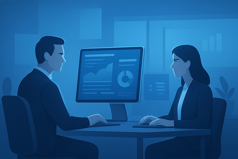 Profesionales en soporte de correo empresarial trabajando en cómo evitar que tus facturas electrónicas terminen en spam.