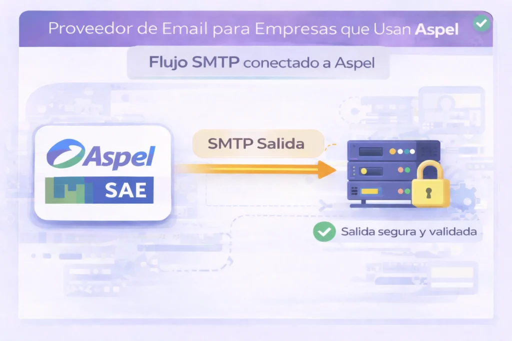 proveedor de email para empresas que usan Aspel checklist SPF DKIM DMARC