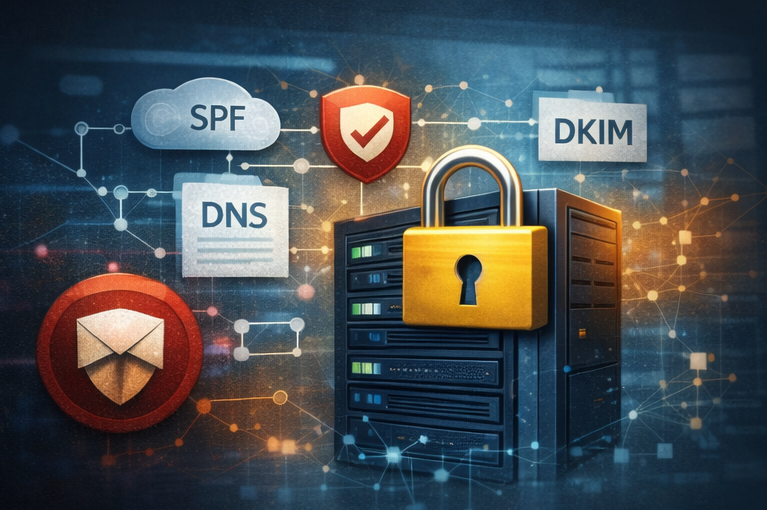 Correos empresariales no llegan cuando la configuración SPF, DKIM y DNS no está correctamente implementada