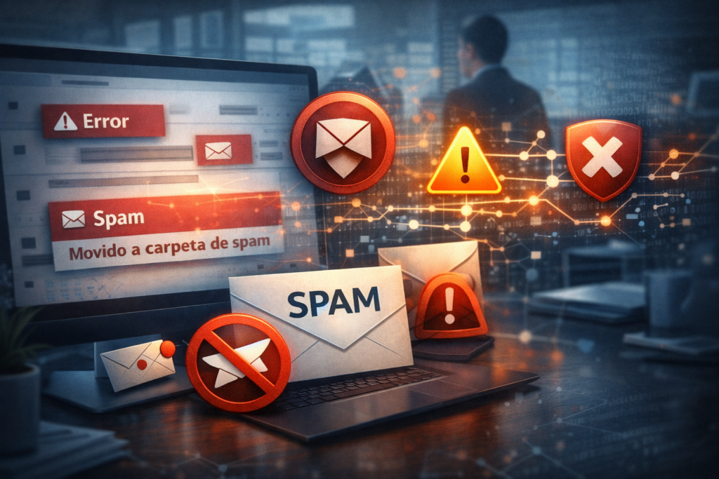 Correos empresariales no llegan y son marcados como spam o error por los filtros de seguridad