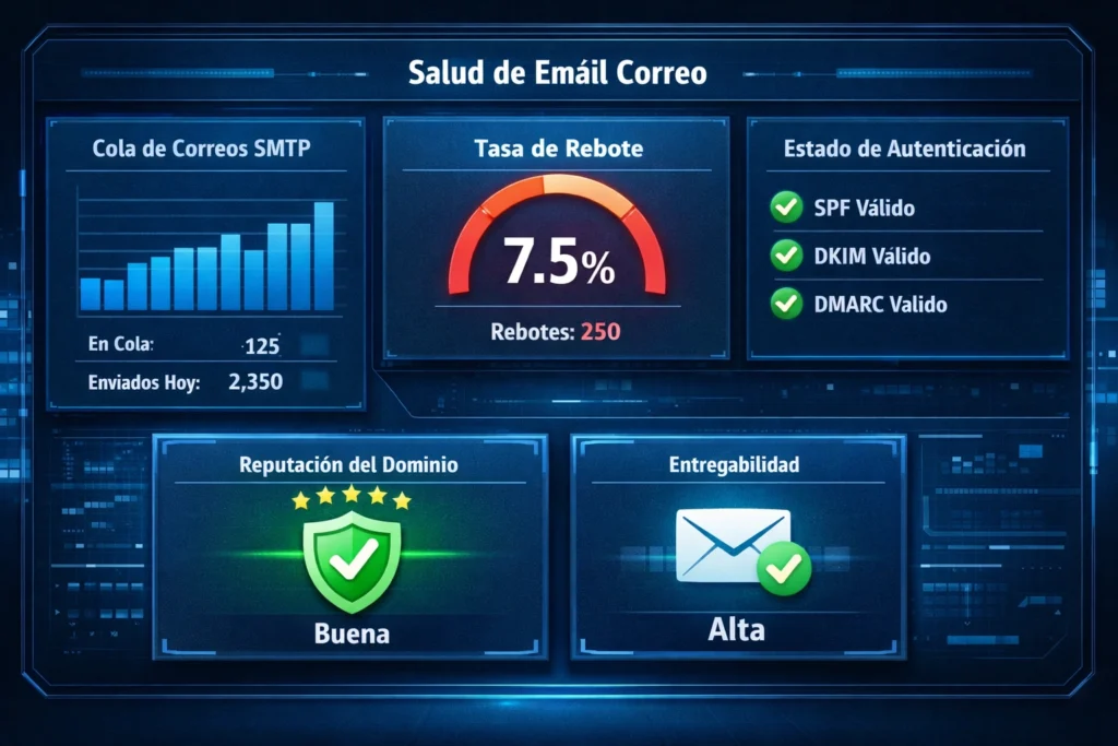 servicio de correo empresarial para facturación electrónica con métricas de entrega