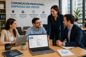 equipo empresa comunicacion profesional correo corporativo crecimiento estable