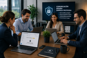 equipo empresa comunicacion segura correo corporativo entorno profesional